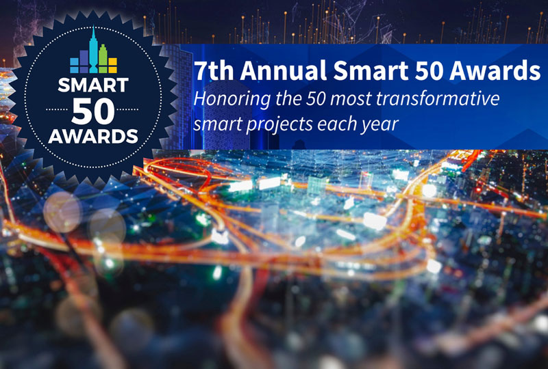Smart 50 Award logo.